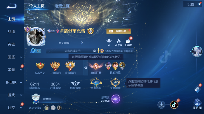 WZQM4551897王者荣耀账号详情图2 WZQM4551897王者荣耀账号详情图2
