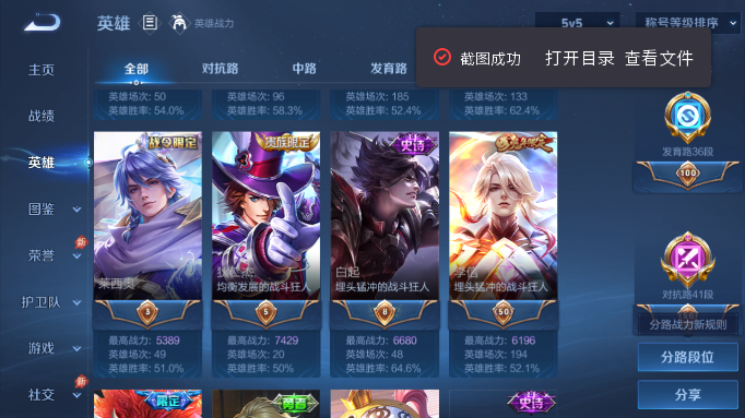 WZQM4554399王者荣耀账号详情图5 WZQM4554399王者荣耀账号详情图5