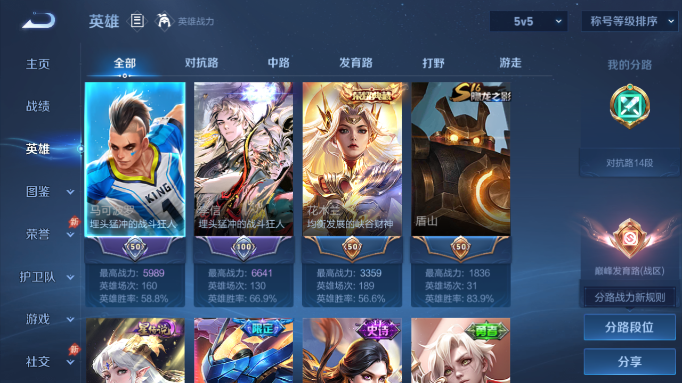 WZQM4554225王者荣耀账号详情图3 WZQM4554225王者荣耀账号详情图3