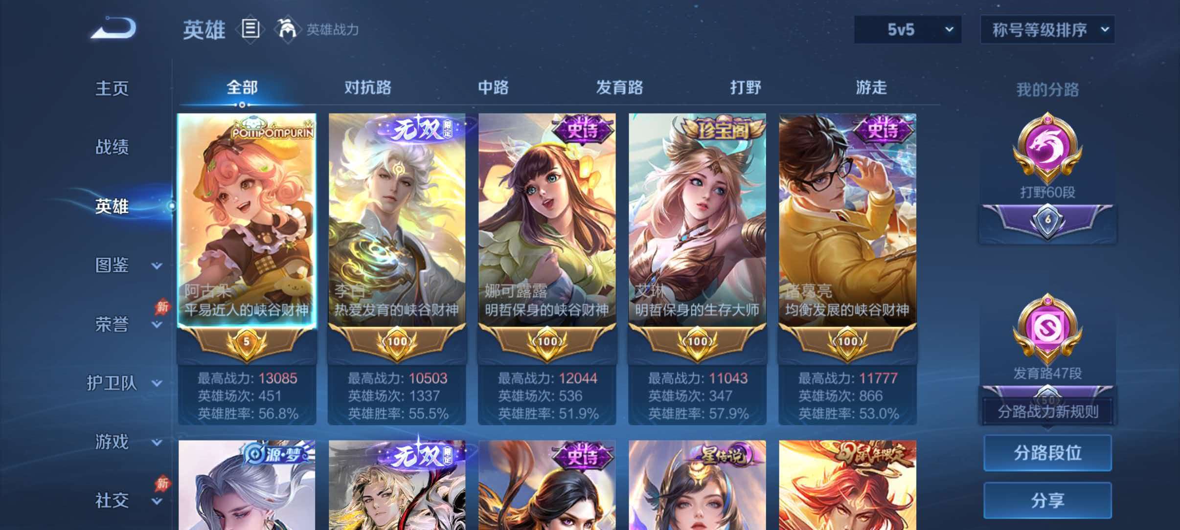 WZQM4554210王者荣耀账号详情图3