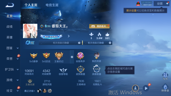 WZQM4554395王者荣耀账号详情图2