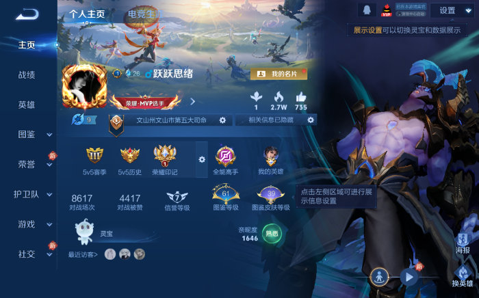 WZQM465406王者荣耀账号详情图2