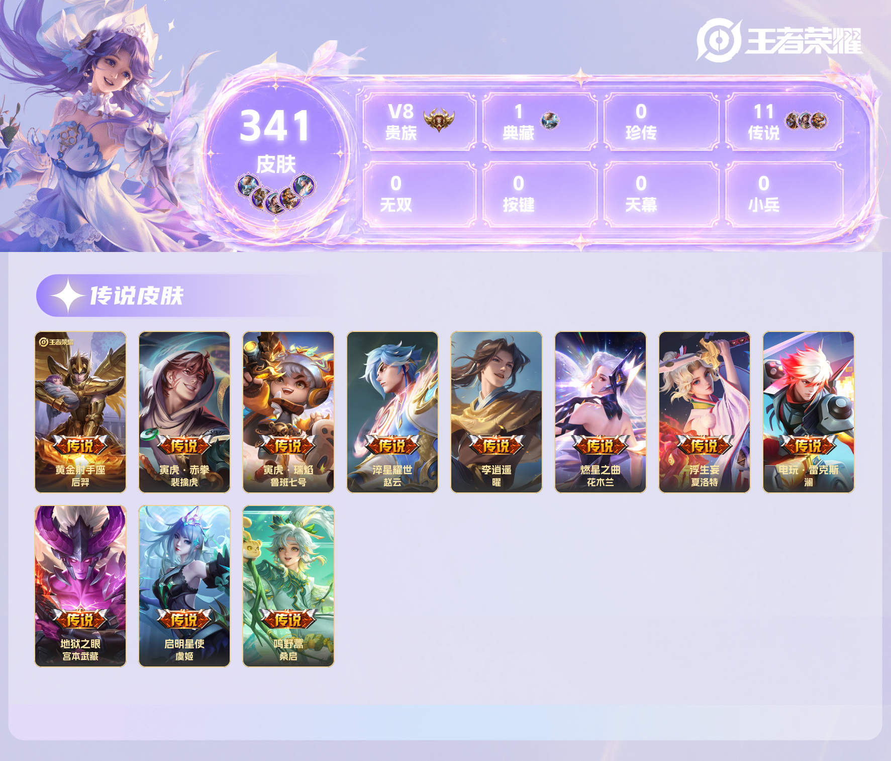 WZQM4581985王者荣耀账号详情图16