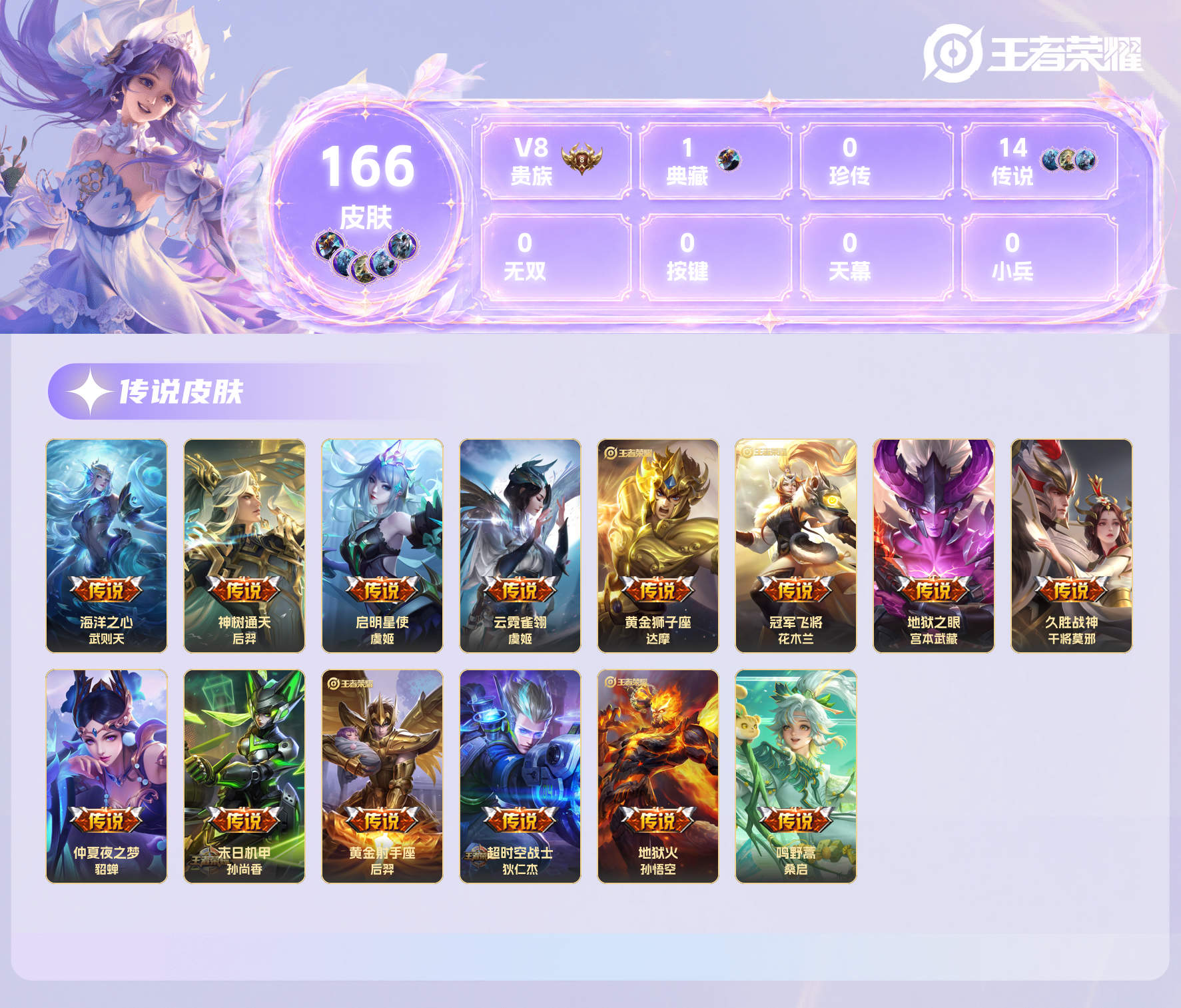 WZQM4614467王者荣耀账号详情图13 WZQM4614467王者荣耀账号详情图13