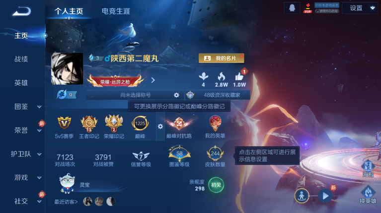 WZQM484297王者荣耀账号详情图2