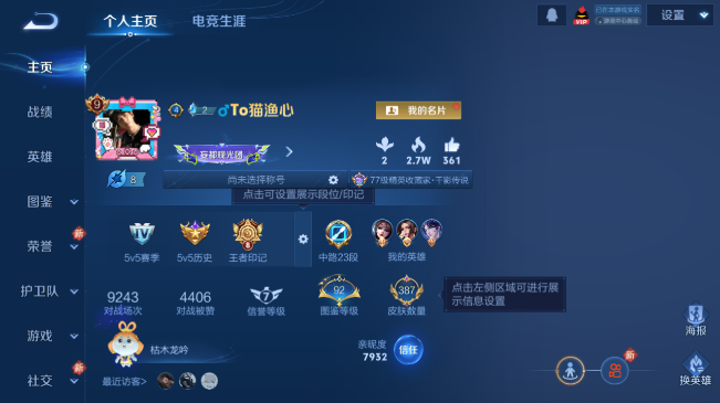 WZQM484233王者荣耀账号详情图2