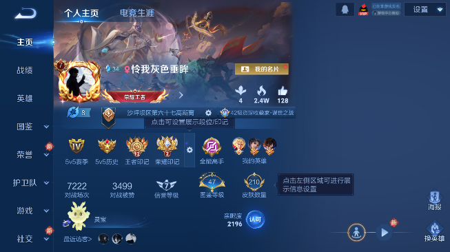 WZQM489338王者荣耀账号详情图2