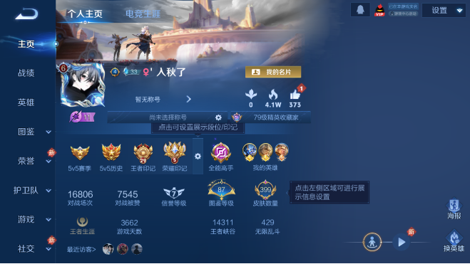 WZQM4107535王者荣耀账号详情图2