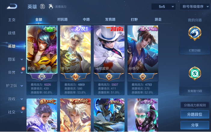 WZQM4119692王者荣耀账号详情图3