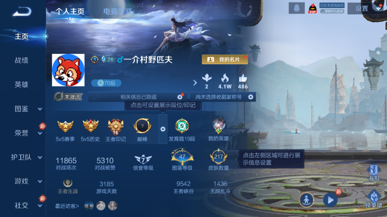 WZQM4120317王者荣耀账号详情图2