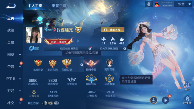 WZQM4190534王者荣耀账号详情图2