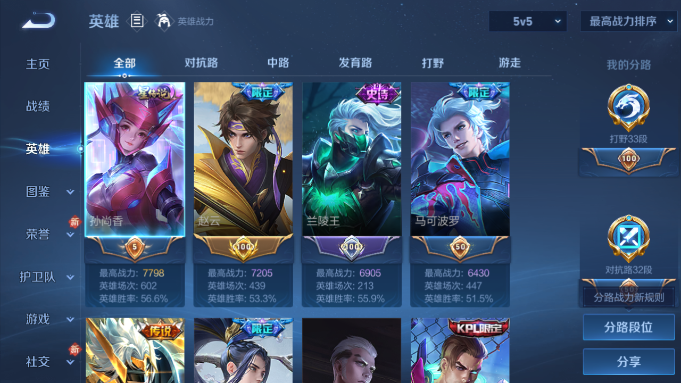 WZQM4190519王者荣耀账号详情图5