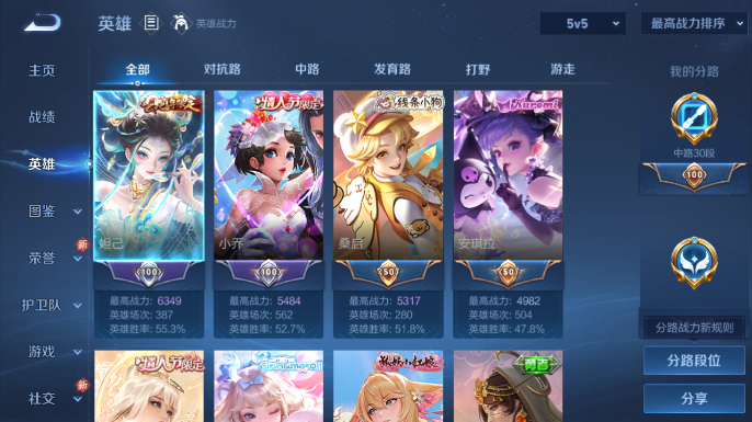 WZQM4245571王者荣耀账号详情图8