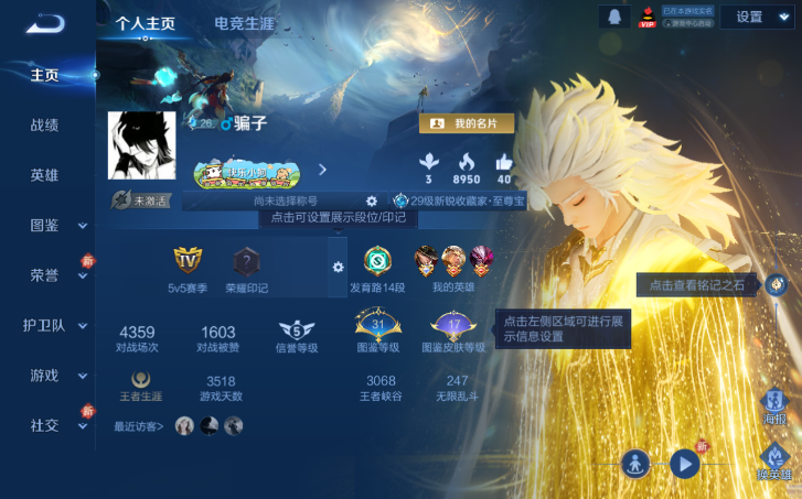 WZQM4200960王者荣耀账号详情图2