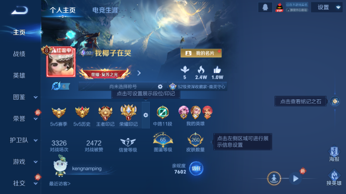 WZQM4206993王者荣耀账号详情图2