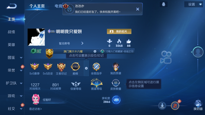 WZQM4210754王者荣耀账号详情图2