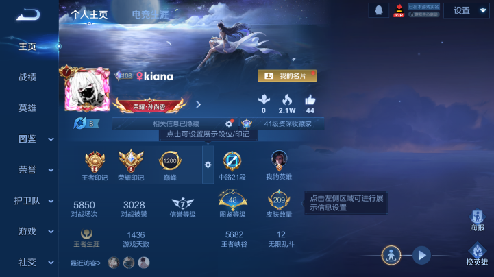 WZQM4221836王者荣耀账号详情图2 WZQM4221836王者荣耀账号详情图2