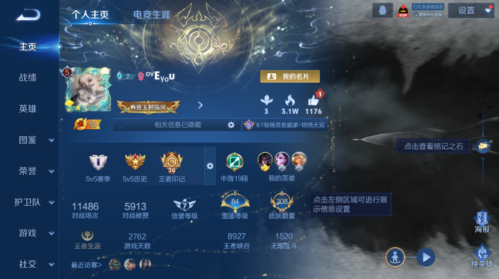 WZQM4227165王者荣耀账号详情图2