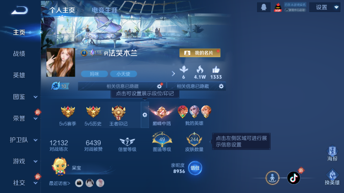 WZQM4240285王者荣耀账号详情图2