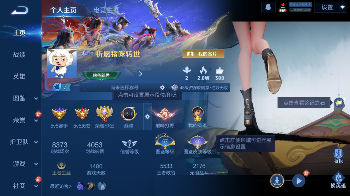 WZQM4234185王者荣耀账号详情图2