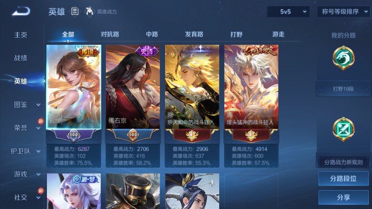 WZQM4242225王者荣耀账号详情图3 WZQM4242225王者荣耀账号详情图3