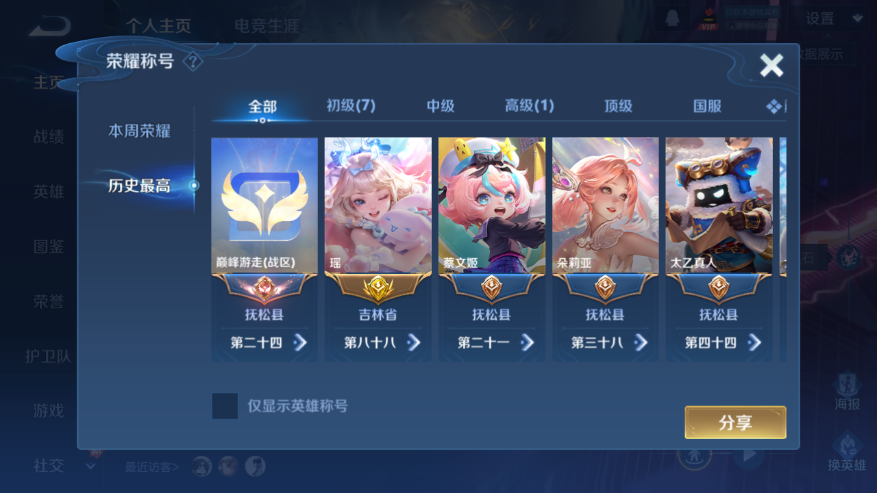 WZQM4250738王者荣耀账号详情图2