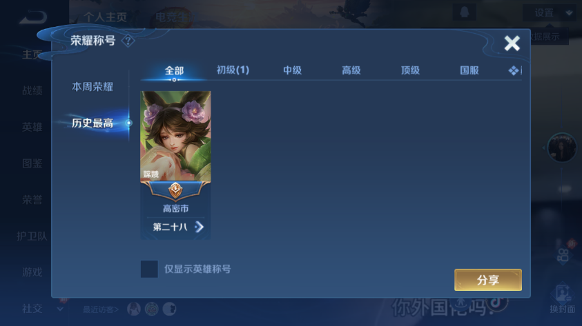 WZQM4261303王者荣耀账号详情图2 WZQM4261303王者荣耀账号详情图2