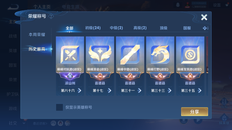 WZQM4266129王者荣耀账号详情图2