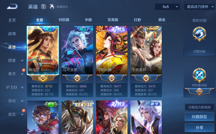 WZQM4271623王者荣耀账号详情图6