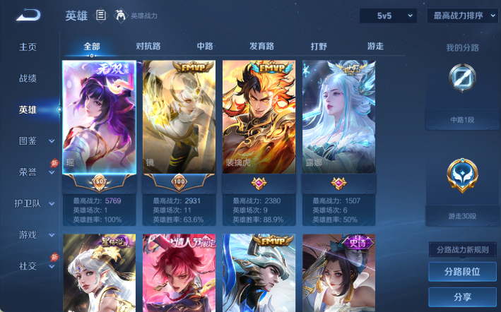 WZQM4306362王者荣耀账号详情图3 WZQM4306362王者荣耀账号详情图3