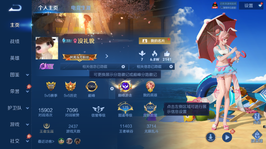 WZQM4305175王者荣耀账号详情图2