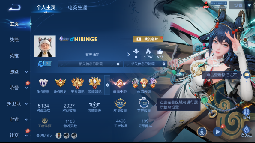 WZQM4334614王者荣耀账号详情图2