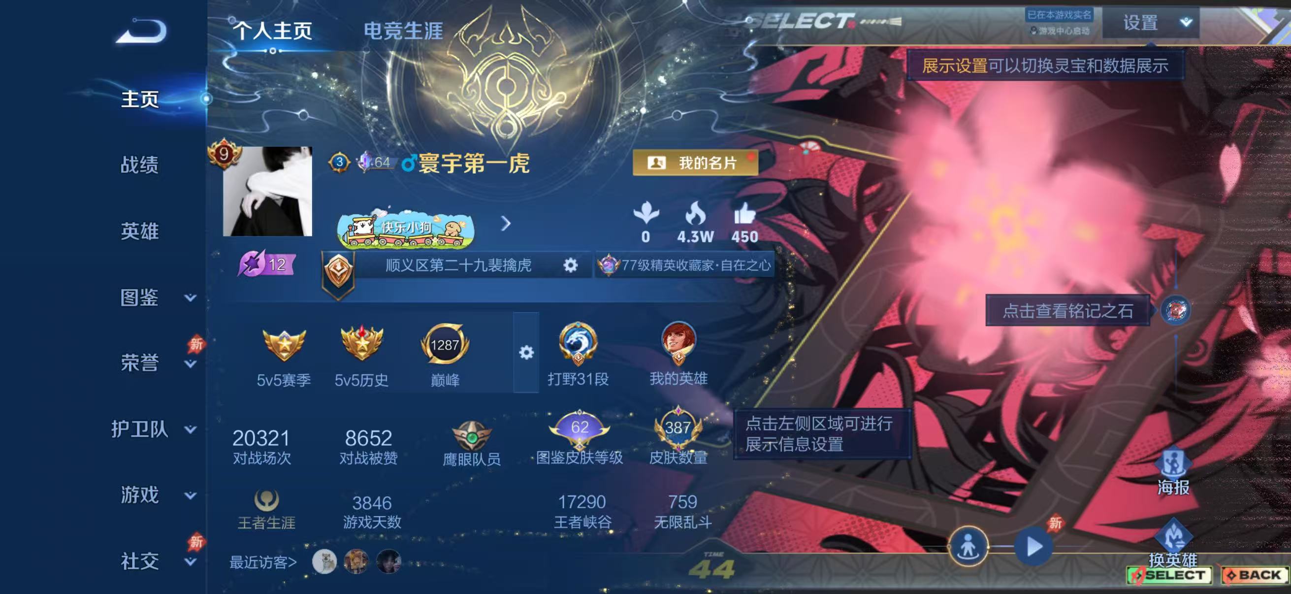 WZQM4342189王者荣耀账号详情图2