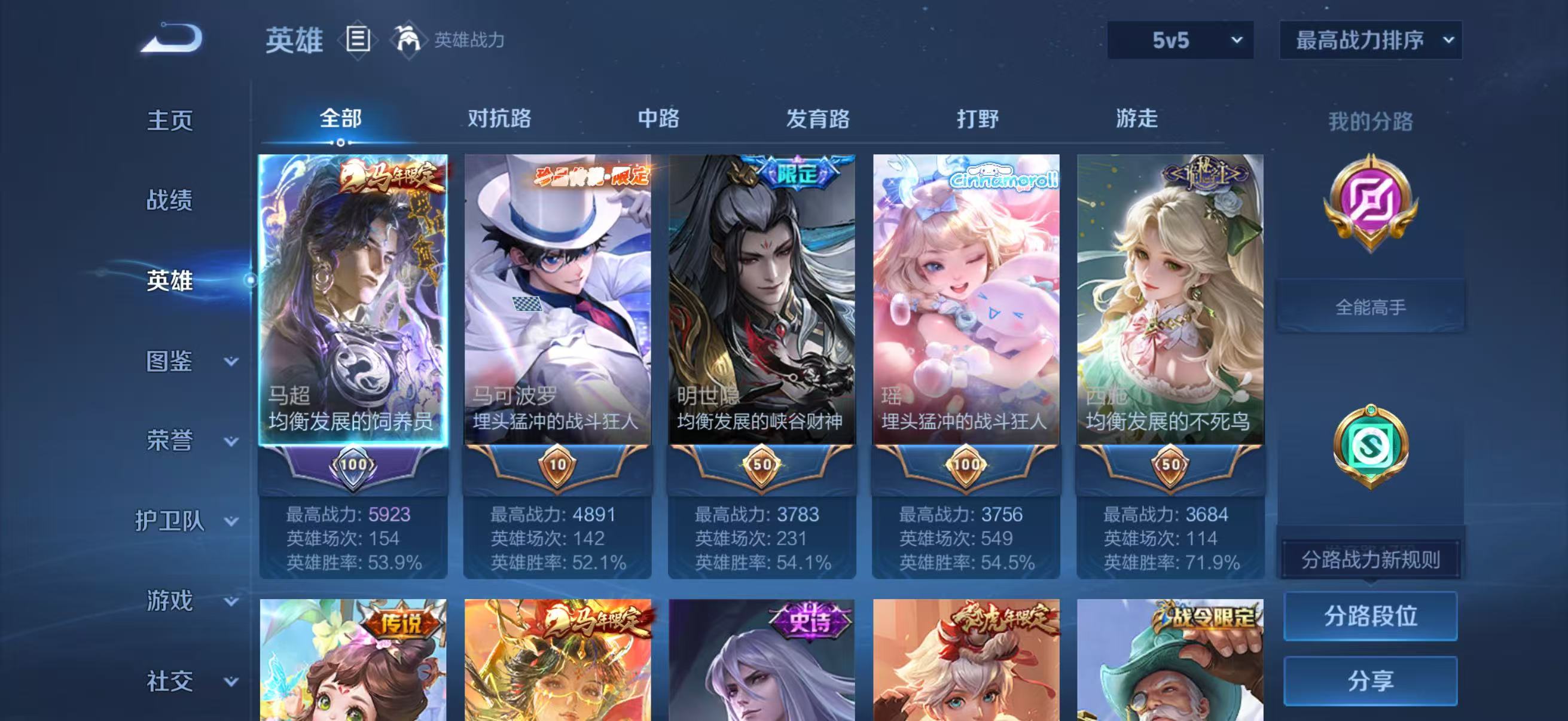 WZQM4360283王者荣耀账号详情图3