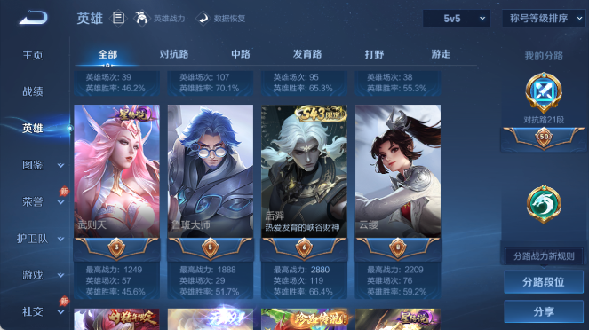 WZQM4401118王者荣耀账号详情图4 WZQM4401118王者荣耀账号详情图4