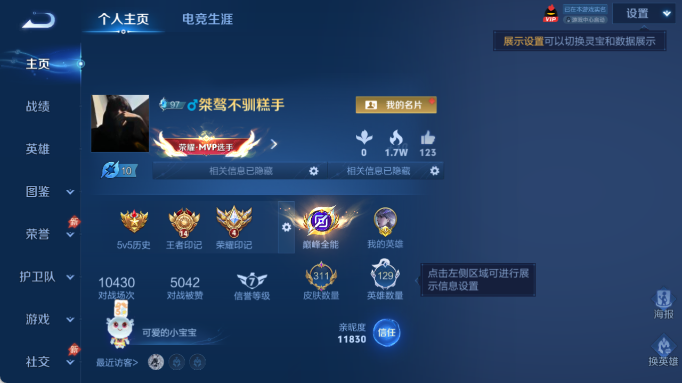 WZQM4414211王者荣耀账号详情图2 WZQM4414211王者荣耀账号详情图2