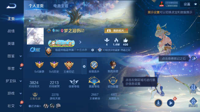 WZQM4419376王者荣耀账号详情图2
