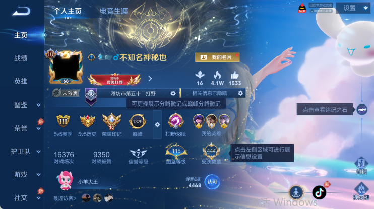 WZQM4445921王者荣耀账号详情图2 WZQM4445921王者荣耀账号详情图2