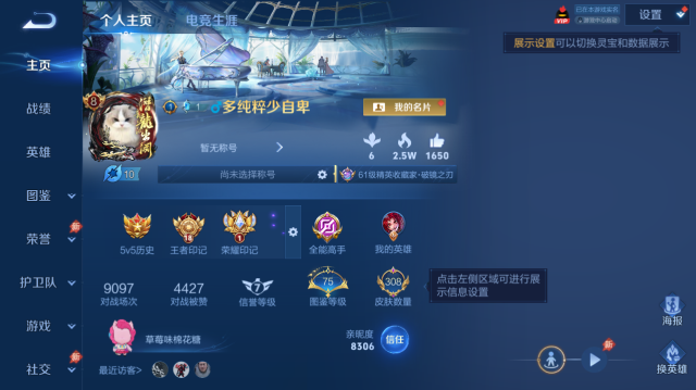 WZQM4445684王者荣耀账号详情图2