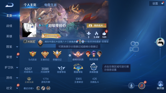 WZQM4442488王者荣耀账号详情图2