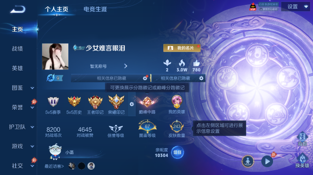 WZQM4452709王者荣耀账号详情图2 WZQM4452709王者荣耀账号详情图2