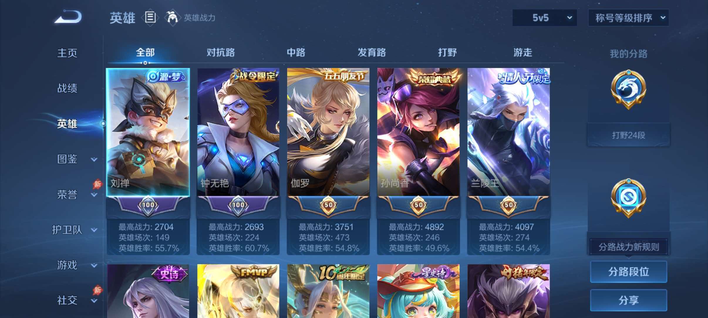 WZQM4461158王者荣耀账号详情图3 WZQM4461158王者荣耀账号详情图3