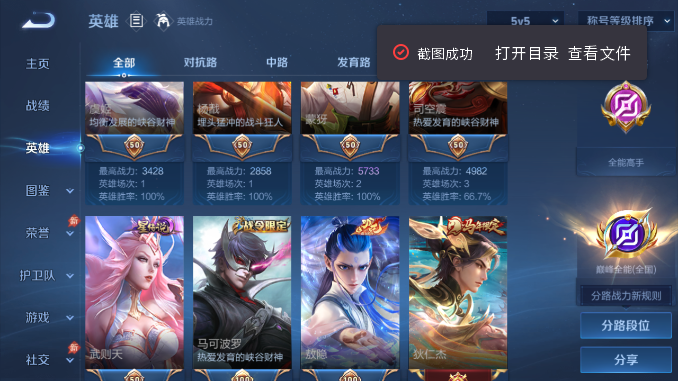 WZQM4476290王者荣耀账号详情图4 WZQM4476290王者荣耀账号详情图4