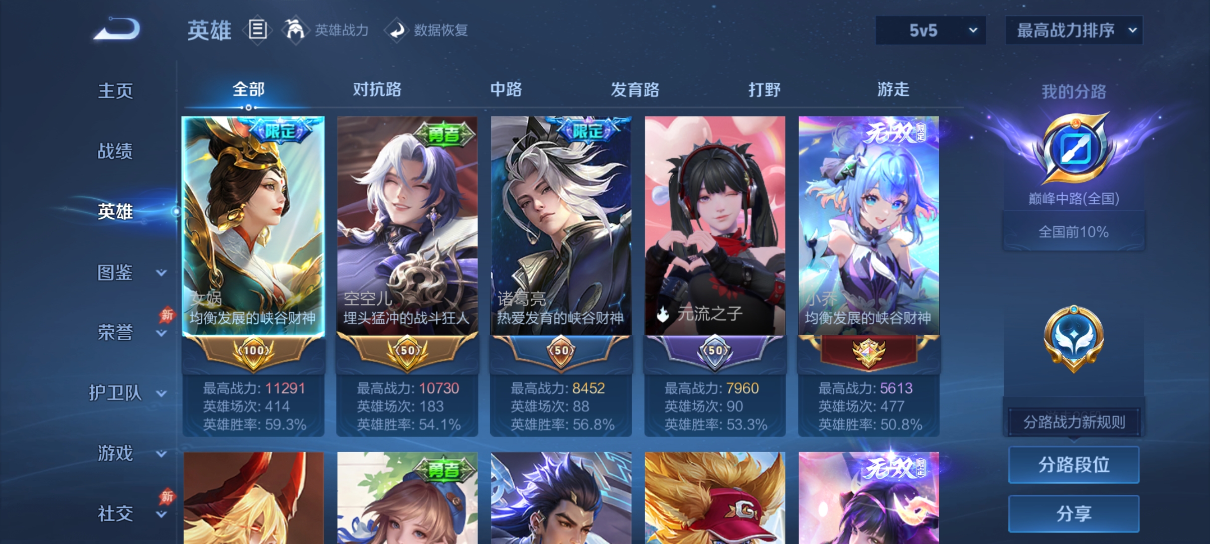WZQM4476404王者荣耀账号详情图3