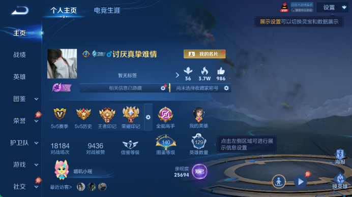 WZQM4489005王者荣耀账号详情图2 WZQM4489005王者荣耀账号详情图2
