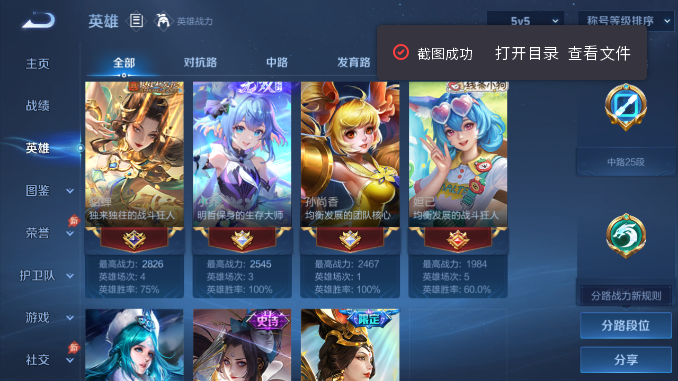 WZQM4480768王者荣耀账号详情图4 WZQM4480768王者荣耀账号详情图4