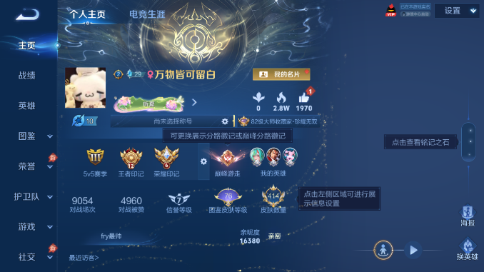 WZQM4480719王者荣耀账号详情图2