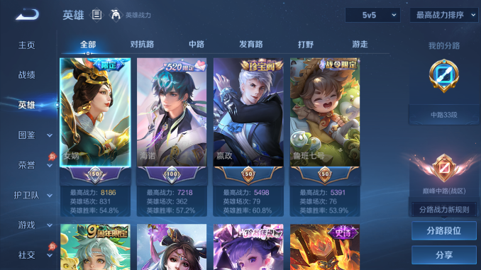 WZQM4481970王者荣耀账号详情图3 WZQM4481970王者荣耀账号详情图3