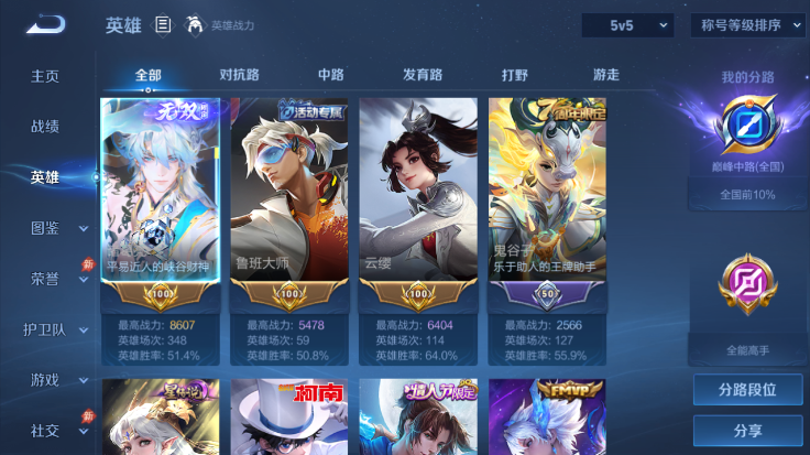 WZQM4485071王者荣耀账号详情图3