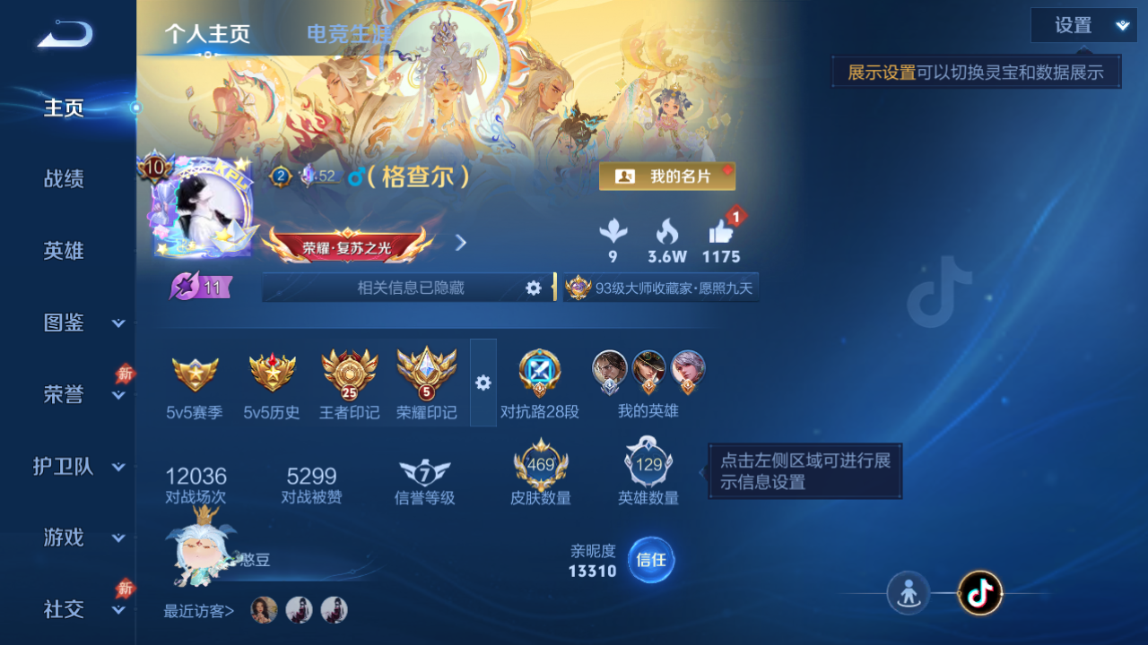 WZQM4487205王者荣耀账号详情图2 WZQM4487205王者荣耀账号详情图2